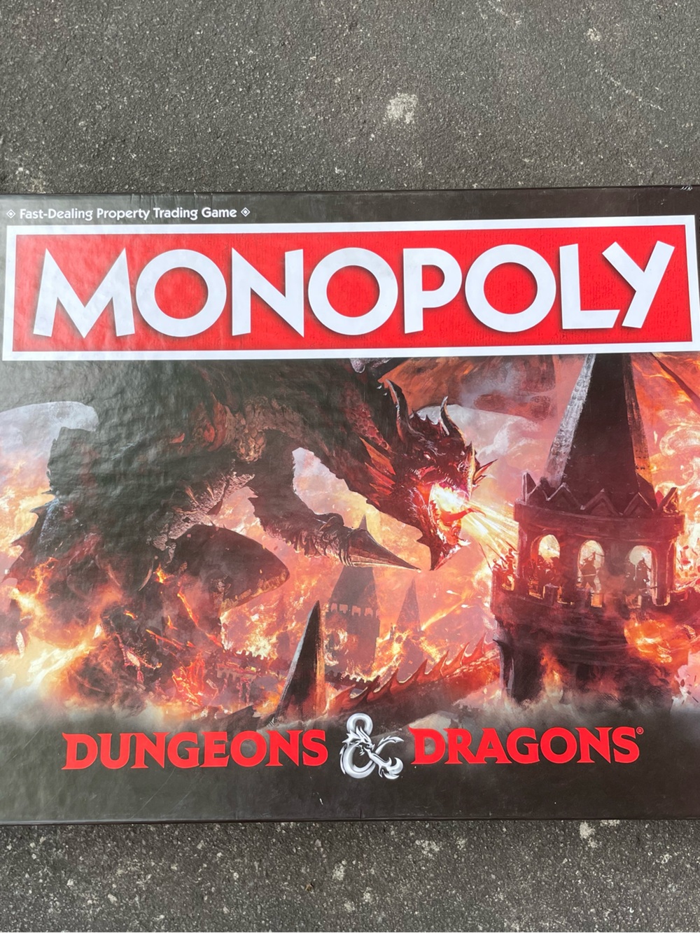 Monopoly Dungeons & Dragons Board Game - Red/Black Artwork